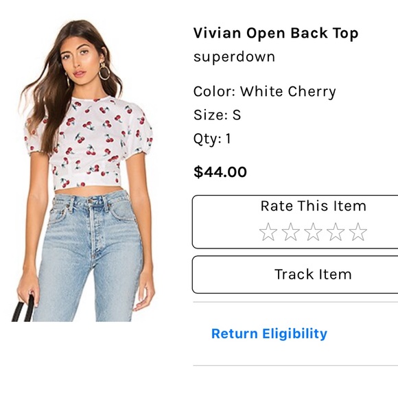 superdown Open Back Top - Picture 1 of 1